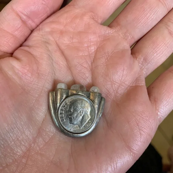 Sterling silver and moonstone ring - Picture 4 of 13